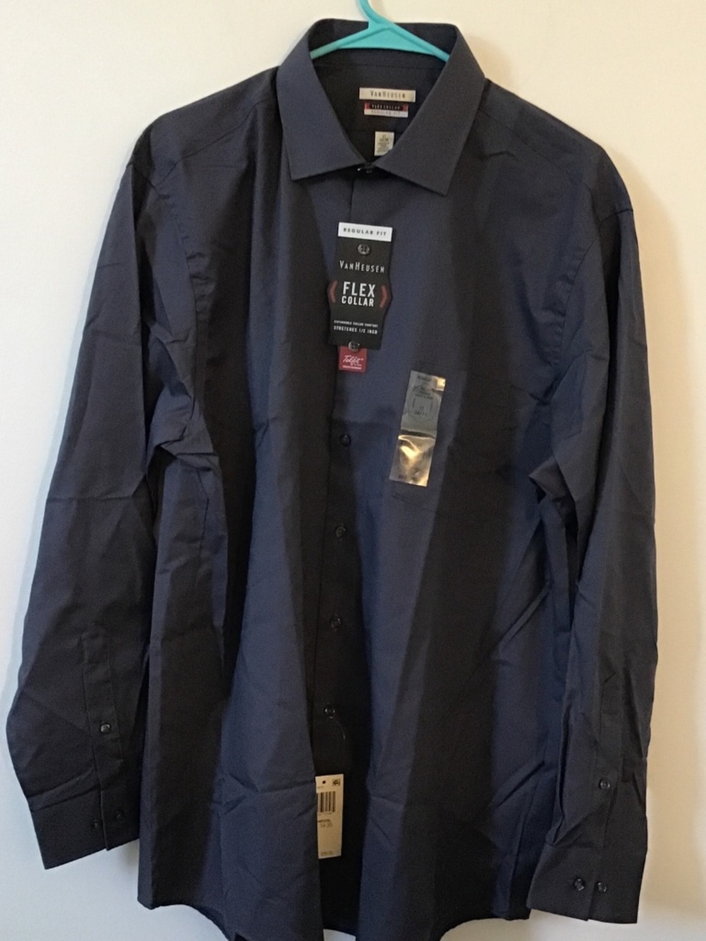 Mens Van Heusen Flex Collar Shirt Size 17 (34/35)